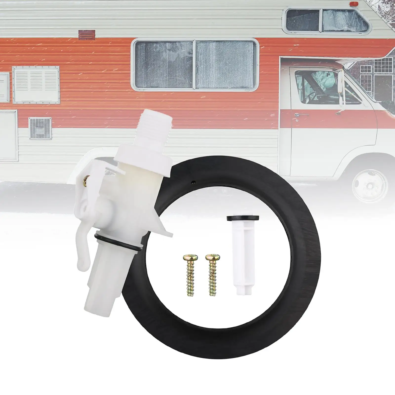 

13168 набор водяных клапанов для туалета, запчасти, аксессуары для автофургона, легкая установка для унитазов Aqua Magic IV, модели высоких и низких унитазов