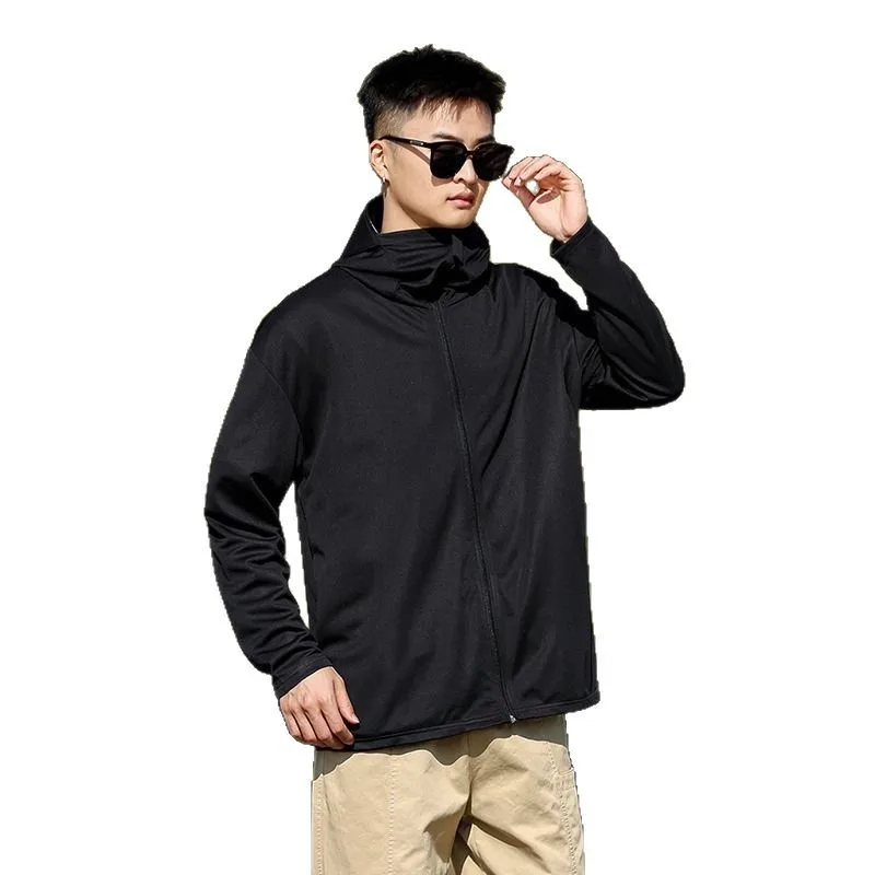 UPF50+ Motorbike Riding Jacket Ice Silk Sun Protection Clothing Men Women Outdoor Anti-UV Fishing Riding Sunscreen Skin Clothing