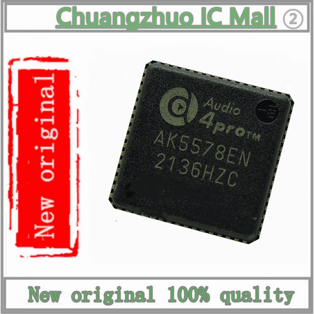 

1PCS/lot AK5578EN AK5578 IC ADC/AUDIO 32BIT 768K 64QFN Chip New original