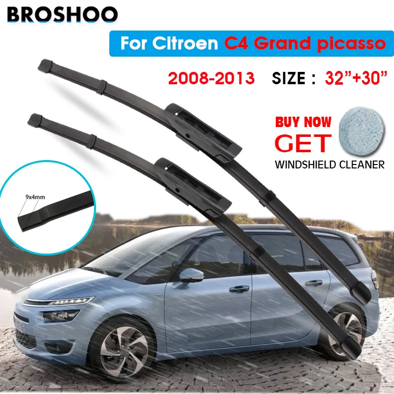 Spazzola Tergicristallo Per Citroen C4 Grand Picasso 32 "+ 30" 2008-2013 Tergicristalli Auto Parabrezza Spazzole Lavavetri Bracci A Baionetta