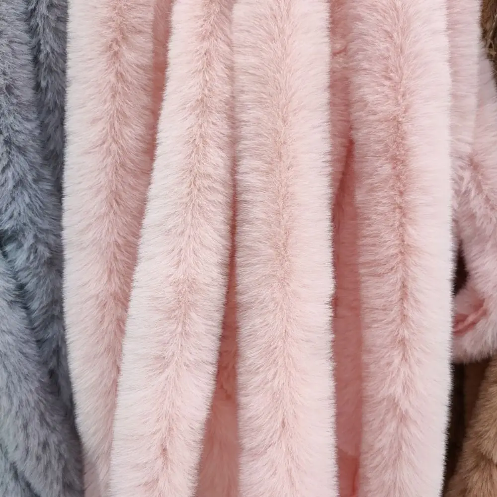 Description Picture 3 of item1M Faux Fur Ribbon Tape Stage Costume Handmade Wool Tops Fluffy Trim DIY Apparel Sewing Cuff Plush Strip