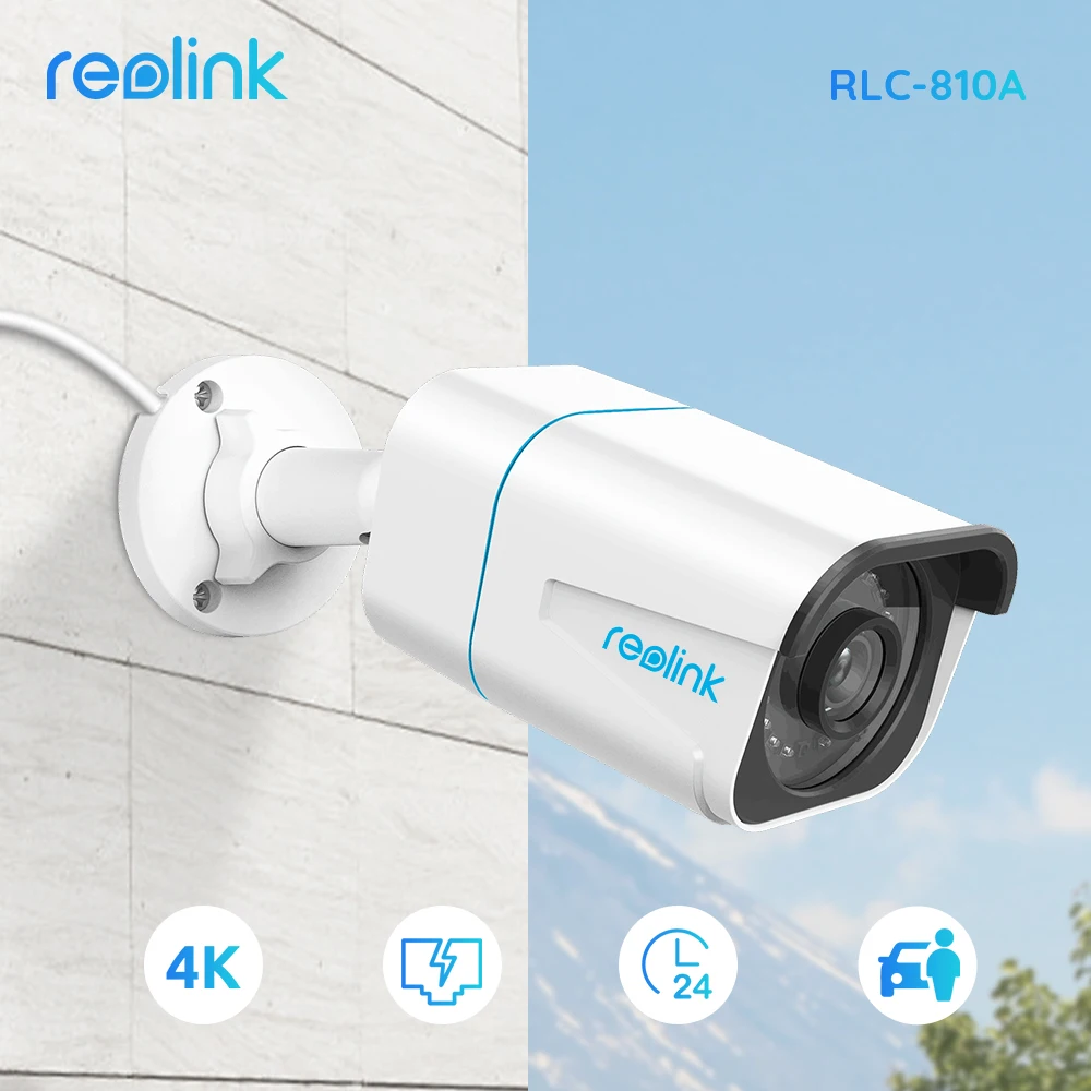 Câmera IP externa Reolink 4K 8MP PoE RLC-810A