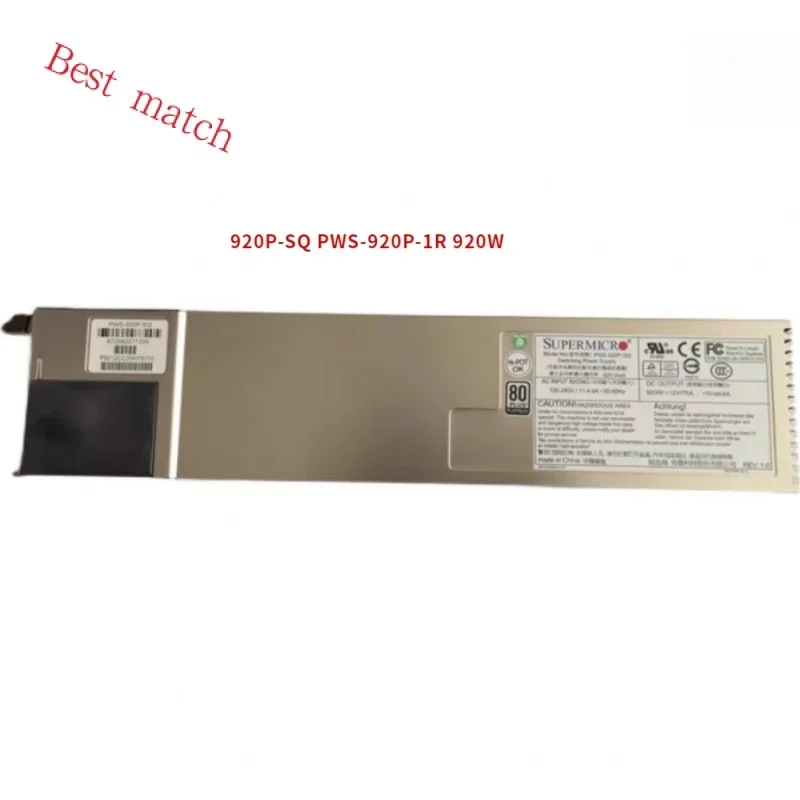 

Suitable for PWS-920P-SQ-920P-1R 920W80 Platinum 1U redundant power supply