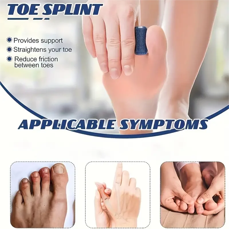 Toe Splint Toe Straightener For Hammer Brace Hammertoe Splint Wrap Covers Broken Support 1pcs