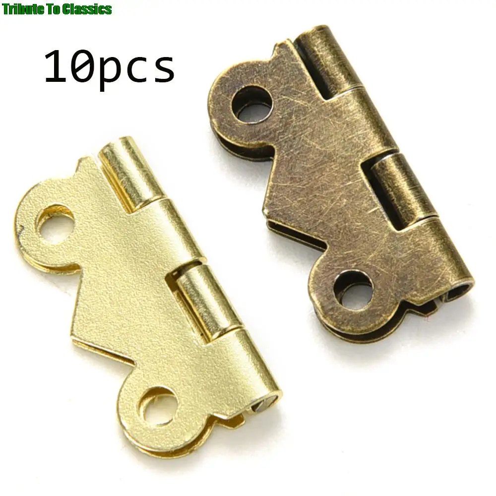 Brass Butterfly Hinges 10PCS for Jewelry Box Repair Model Making
