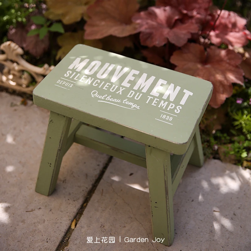 รูปสินค้า ไม้เก่าตกแต่งสวน Bench สำหรับ Garden และ Plant Rack ระเบียงแนวตั้งกระถางดอกไม้ฐานแข็งแรง