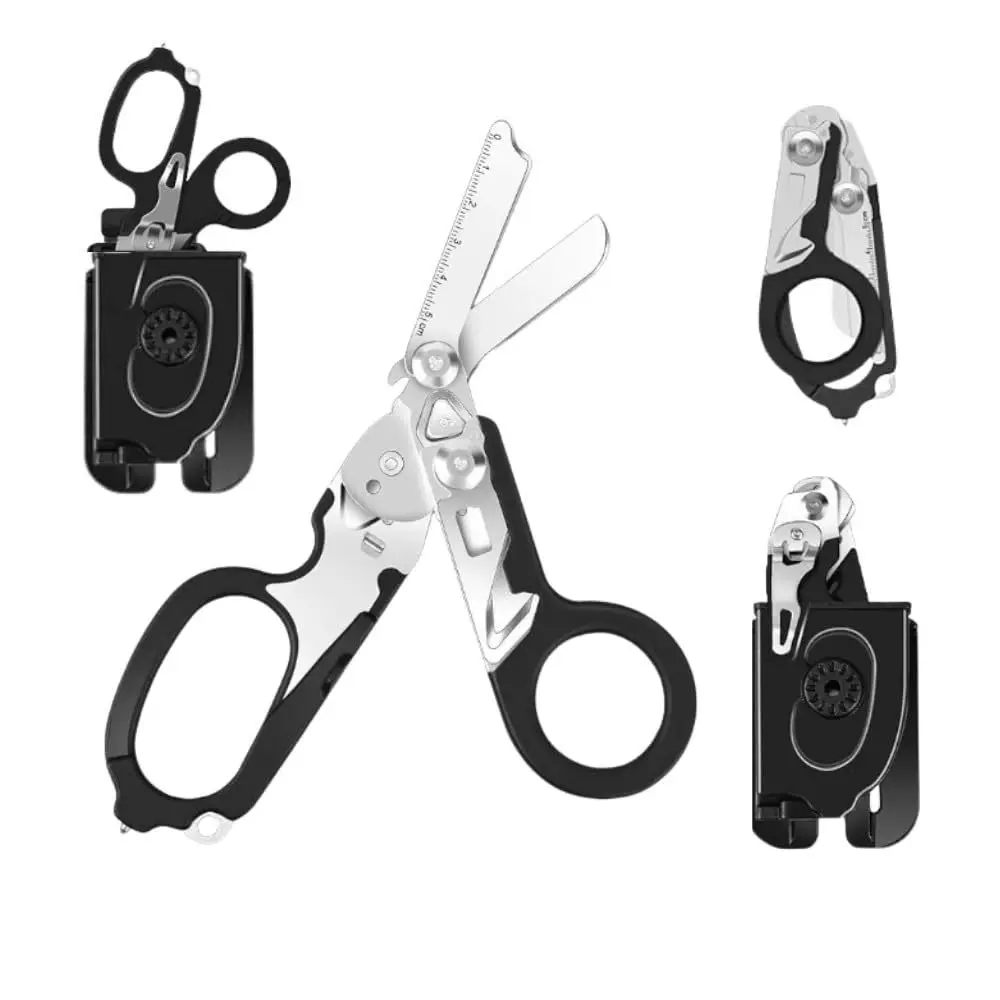 Multifunctional Emergency Response Shears - With Strap Cutter & Glass Breaker For Outdoor Rescue Image 6