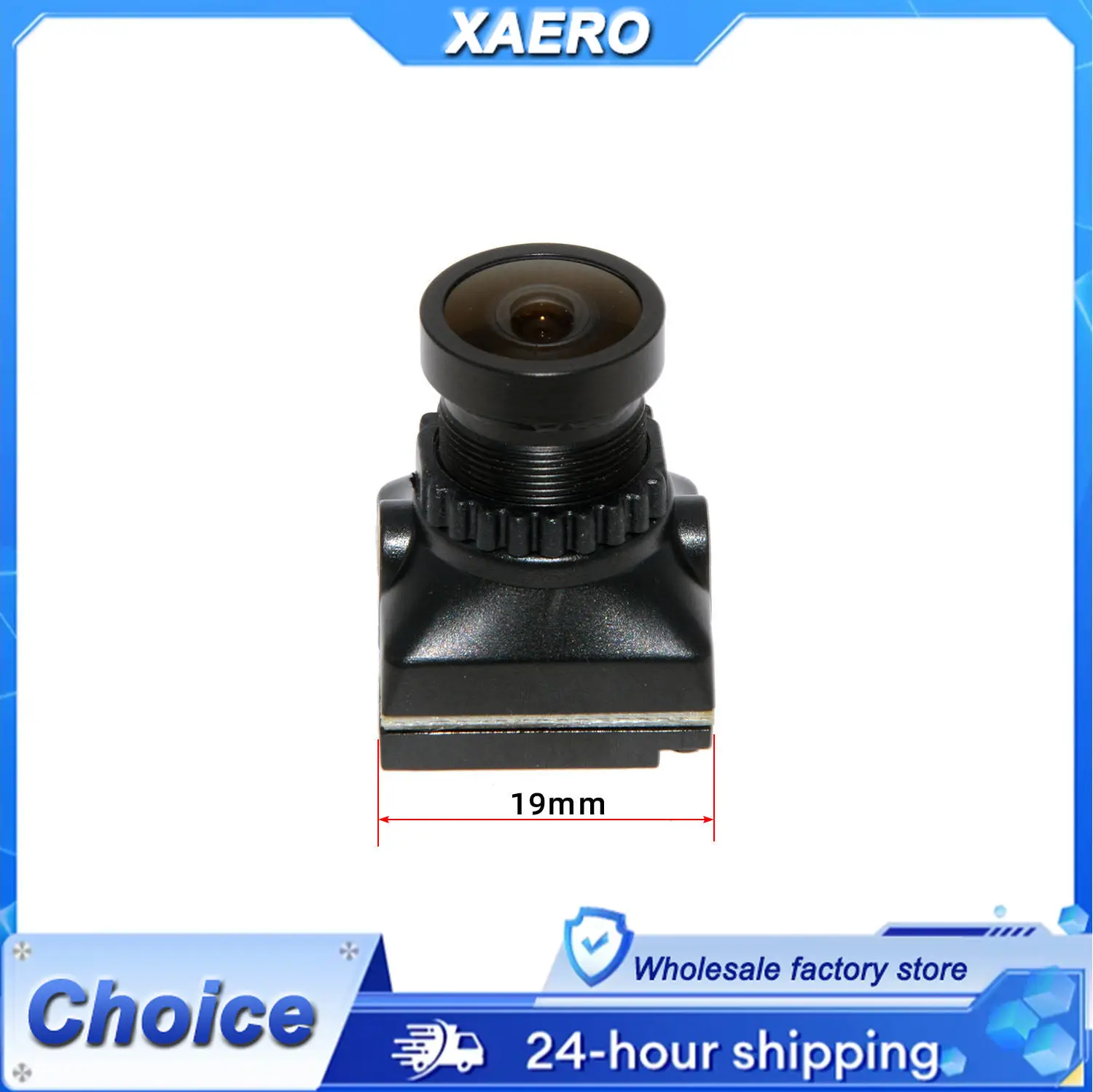Caméra FPV 19mm Grand Angle 5.8G Analogique pour Drone RC