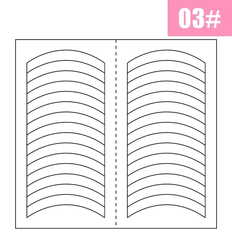 Set of 3 French Nail Art Stickers - White Self-Adhesive Strip Tips for DIY Decoration and Stencil Design