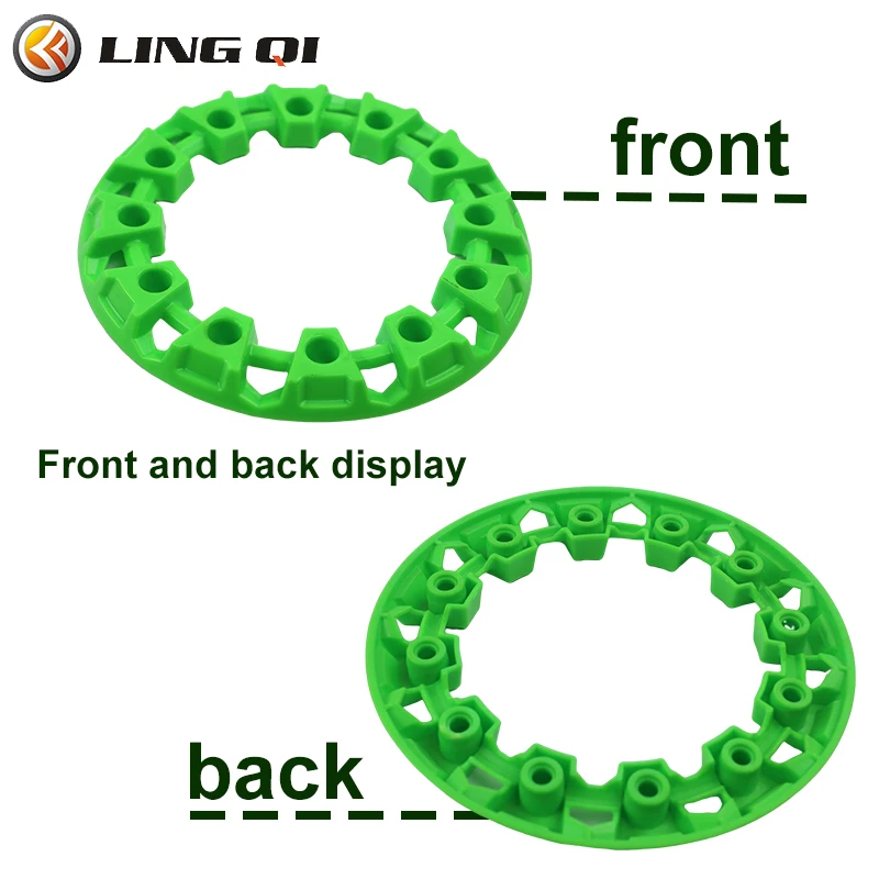 LINGQI Modified ATV Wheel Trim Hub Protection Decor Rim Cap Fit for Vehicle All Terrain wheel Plastic Cover fit to 6 Inch Tires