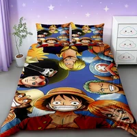 Parure de lit One Piece Anime, motif Brooke Luffy, style japonais, pour adolescents et garçons, tailles Twin et Full, décoration de chambre, cadeau idéal 6