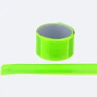 4Pcs Reflective Snap Bands High Visibility Wrist Arm Ankle Leg Snap Straps Night Walking Running Safety Gear Reflective Strips 2