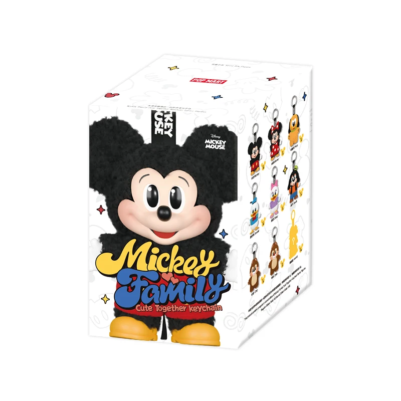 POP MART Mickey Family Cute Together Keychain Series Figures