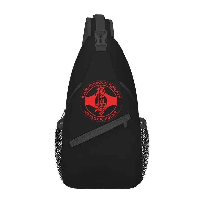 Kyokushi Karate Kumite Scene Sling Crossbody Chest Bag Men