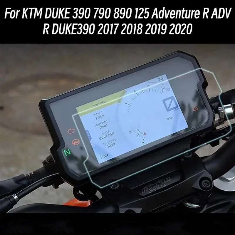 Protector de Pantalla para Motocicleta KTM DUKE 125 390 DUKE 790 890 Adventure R ADV R DUKE390, Película Protectora de Pantalla Contra Rayones