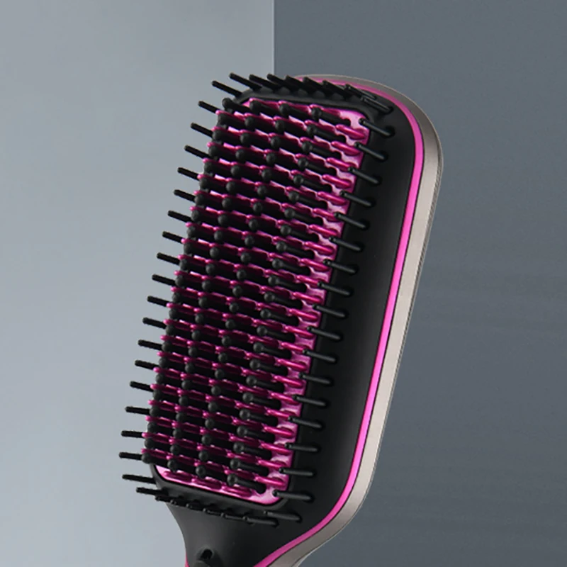 Pritech LED Negative Ion Constant Temperature Multifunctional Straightening Brush Electric Straightener Comb Styling Tool 5