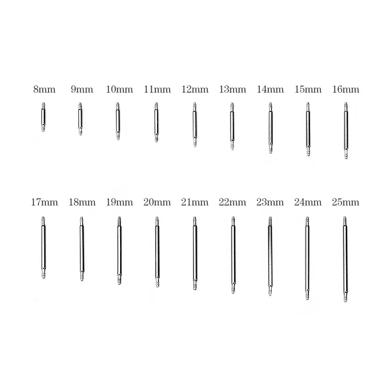 270 Stück/Set Edelstahl-Federstege, Durchmesser 1,5mm/1,8mm, Länge 8mm - 25mm/6mm - 23mm, Uhrenarmband-Reparaturwerkzeug – Detail 3