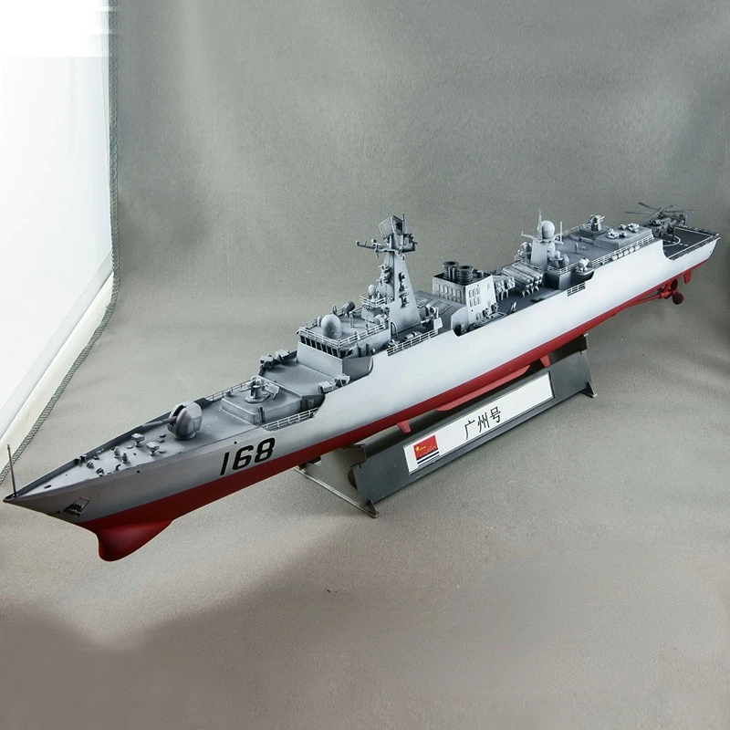 Barco RC Destructor De Misiles Tipo 055 De 60 Cm | SOWOFA | Control Remoto 2.4 GHz Doble Hélice | Modelo Con Luces De Navegación