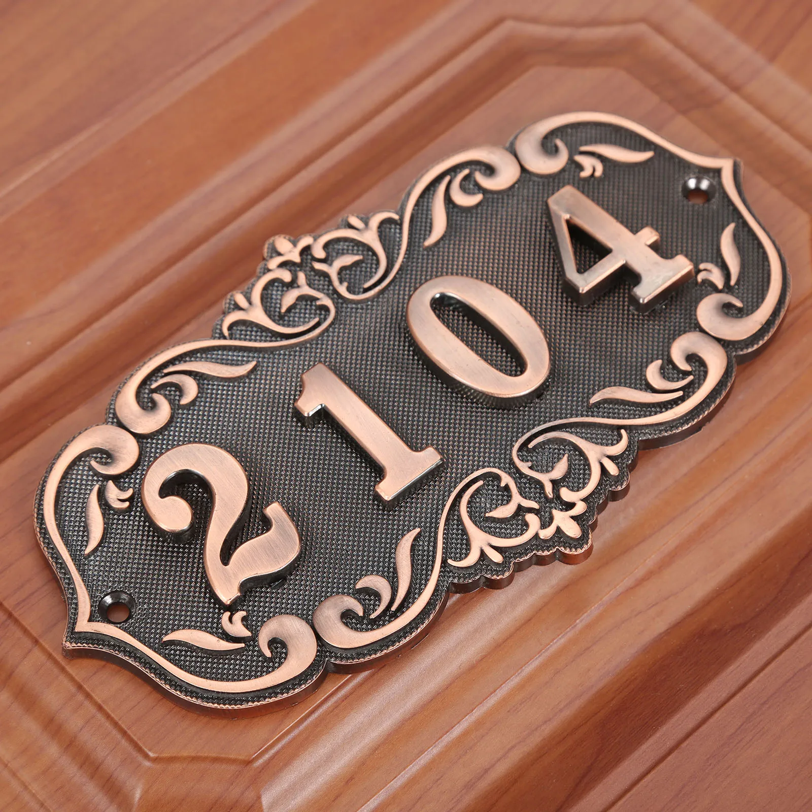 3/4 Digit House Number Door Plate Imitation Metal Sign Plastic Outdoor Mailbox Hotel Apartment 0-9 with Self Adhesive Sticker house number signs door signs house numbers number plate
