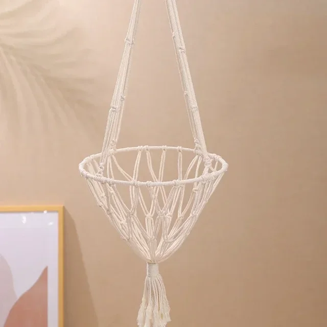 Cat Hammock Hanging Basket Swing Window Cute Pet Cat Hand-woven Cotton Rope Bed Kitten House Tent Pet Accessories 5