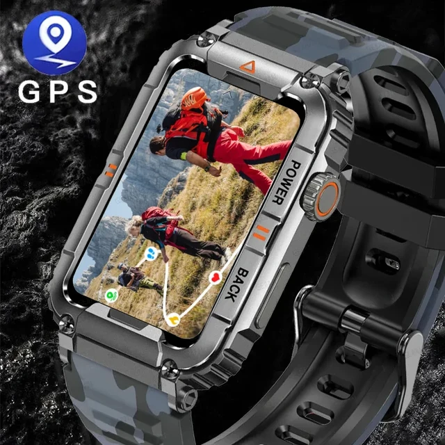Waterproof Camouflage Smartwatch: Enhance Your Active Lifestyle