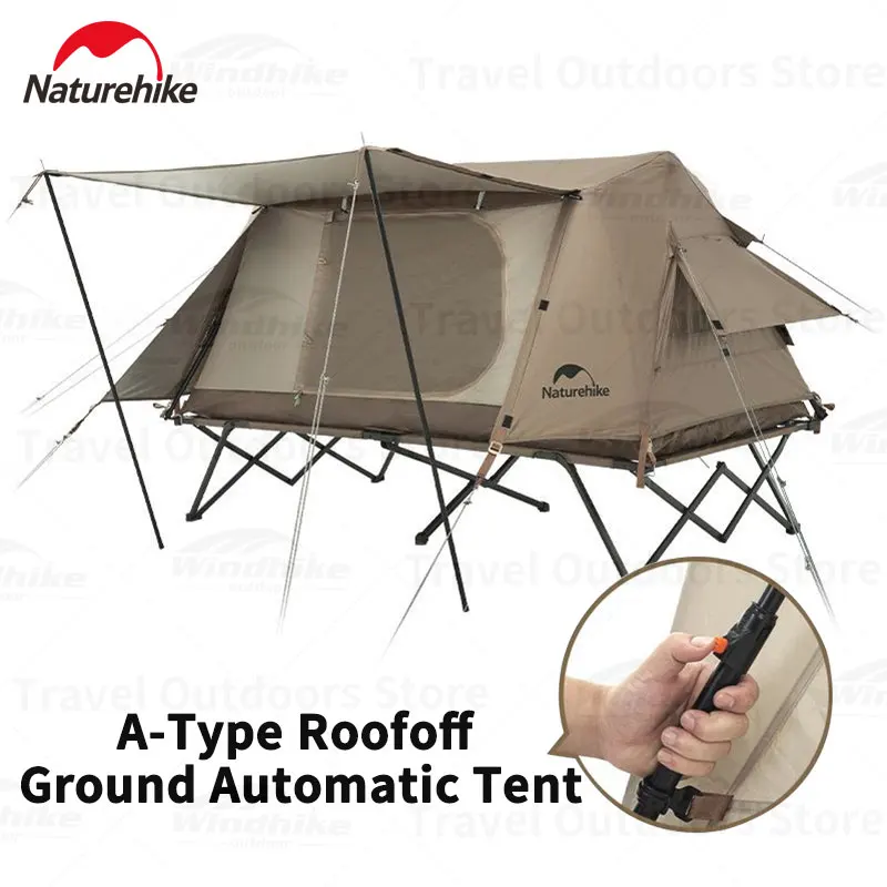 

Палатка Naturehike 210D, полиэстер, тип A, Roofoff, автоматическая, водонепроницаемая, 2000 мм, UPF50 +, быстрооткрывающаяся, на 1-2 человек, туристическая