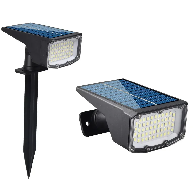 1/2/4Pcs Solar Powered 53LED Lamp Adjustable Solar Spotlight In-Ground IP65 Waterproof Landscape Wall Light Outdoor Lighting images - 6