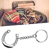 Horseshoe Keychain Zinc Alloy Highly-Polished Keychain Favor Gifts Durable Horse Snaffle Bits Key Ring for Home 6