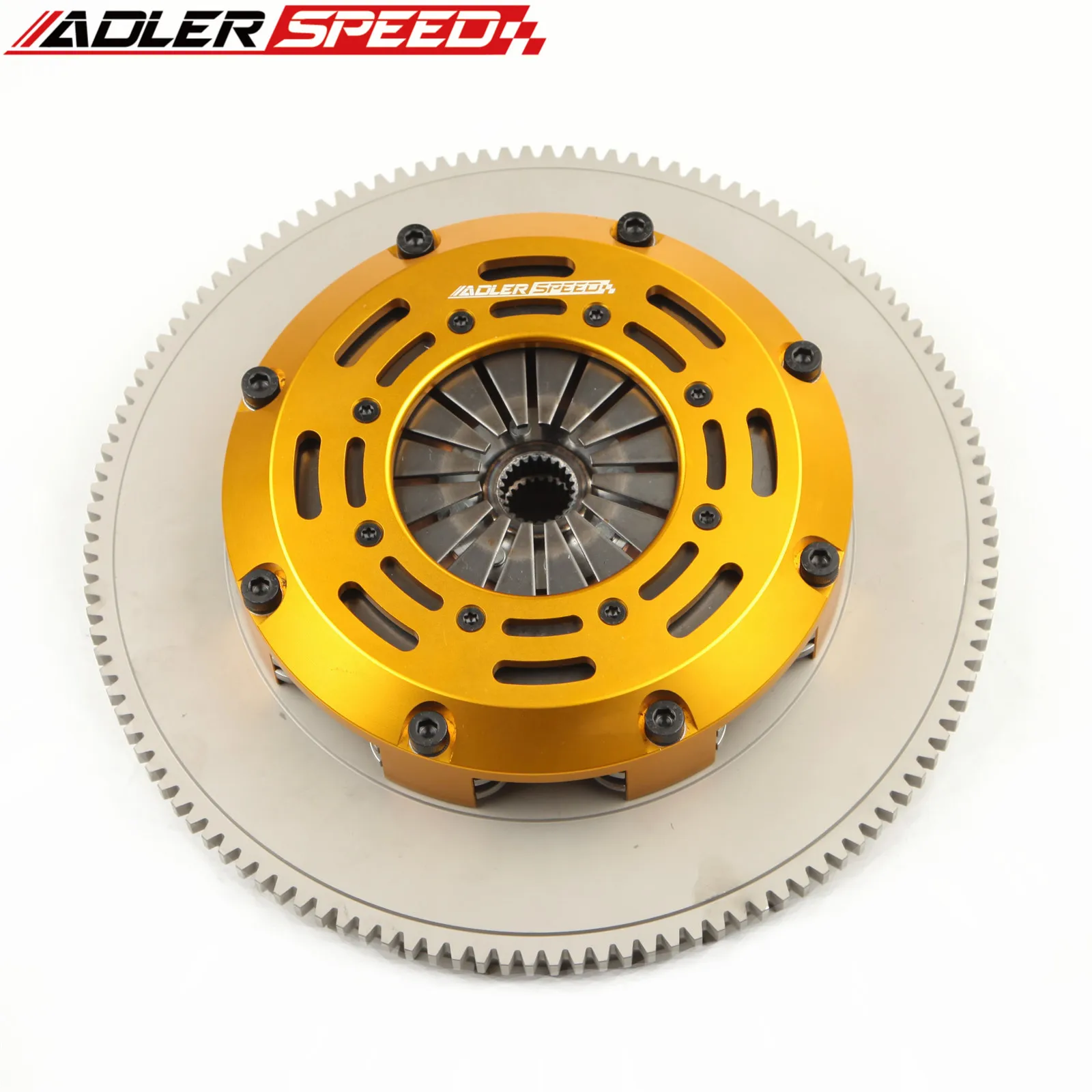 A+ ADLERSPEED 7.25인치(185mm) 레이스 트윈 디스크 클러치 키트 + 플라이휠 (07-20년식 닛산 350Z 370Z 인피니티 G35 G37 용)