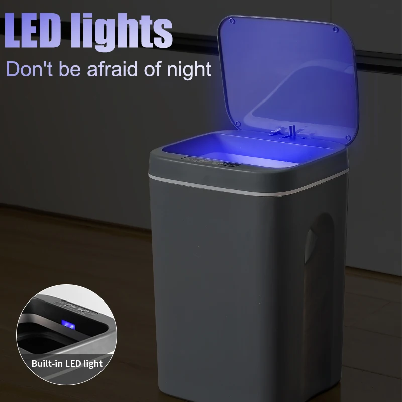 SmartTrashCan16L14LForKitchenHouseSmartHomeWastebasket