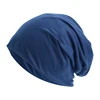 Beanie Cotton Hat for Women Man Autumn Winter Elastic Casual Solid Color Slouchy Chemo Cap Riding cap Running cap 4