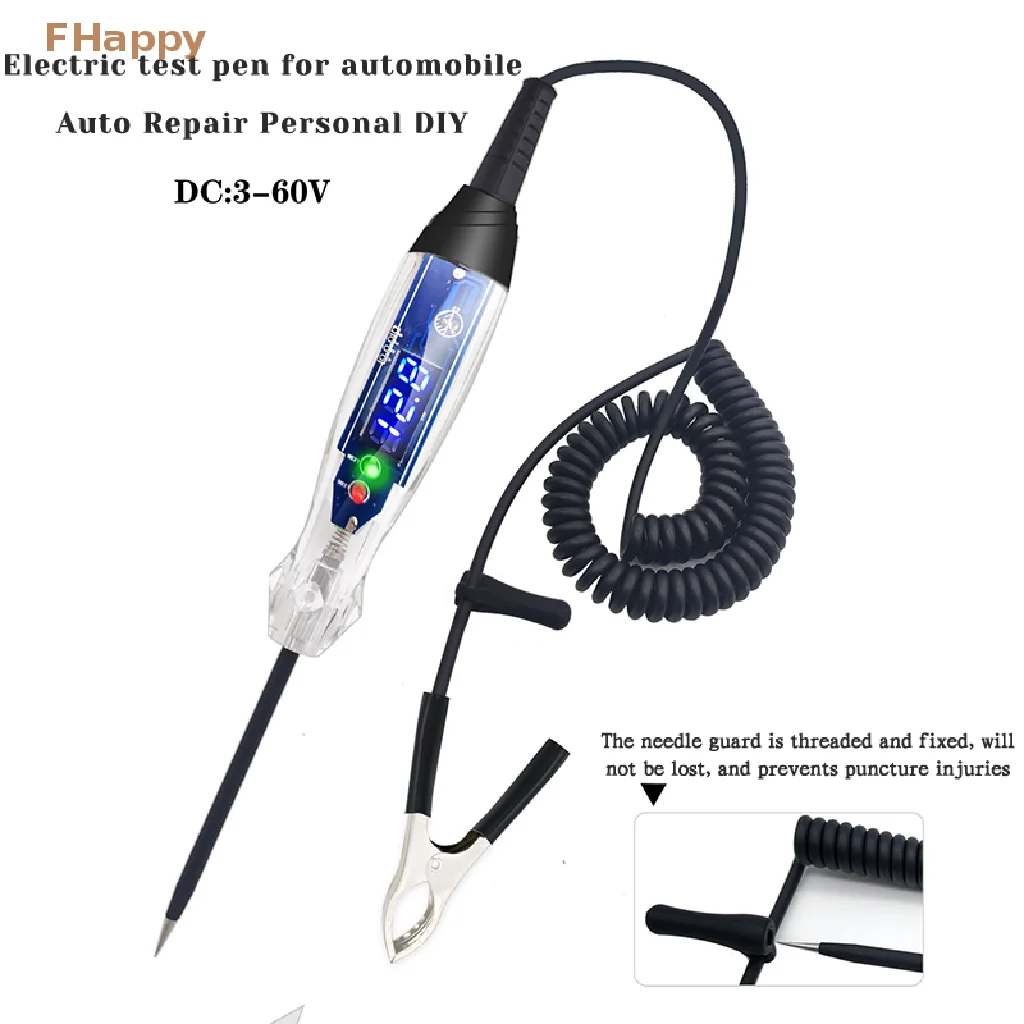 Automotive Test Light 3 60V DC Digital LED Ciruit Tester Auto