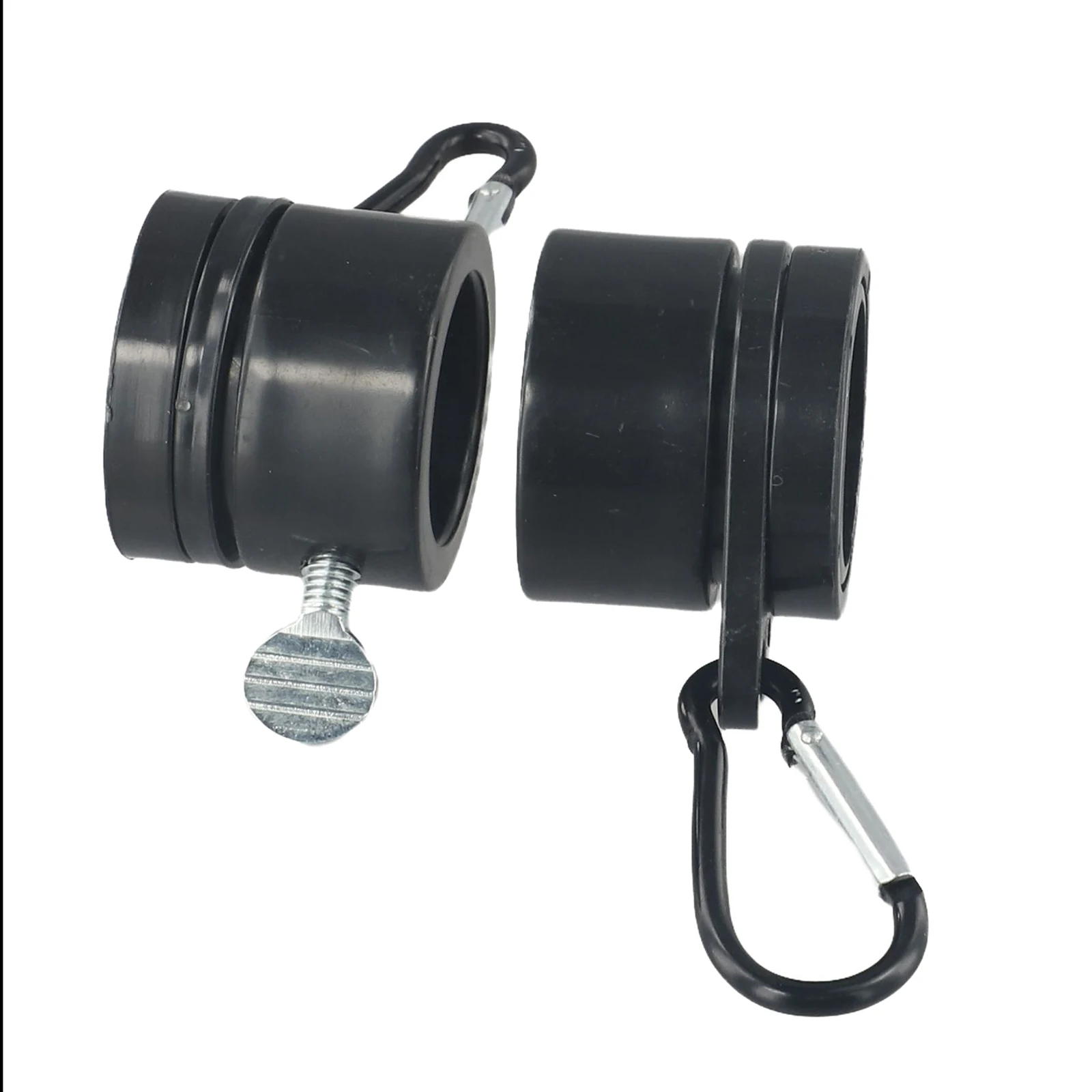 1Pair Degree Flagpole Rotating Ring PVC Plastic Rotating Flag Mounting Rings Flagpole Grommet Clip For Flag Pole Attachments