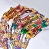 Bracelet poisson mignon en acier inoxydable pour femmes, corde colorée tissée à la main, style Boho, breloque, bijoux d'amitié populaires