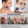 Sejoy Electric Razor for Men Rechargeable Electric Shavers Rotary Portable Travel Razor Idea Gift Beard Trimmer 5