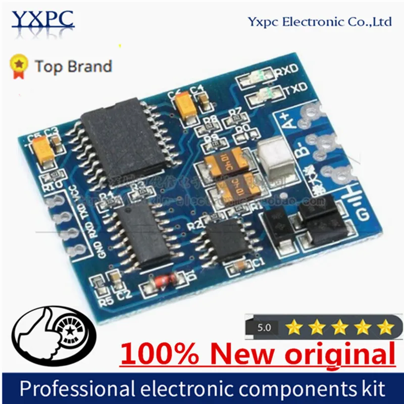 

TTL to RS485 Module RS485 Signal Converter 3V 5.5V Isolated Single Chip Serial Port UART Industrial Grade Module