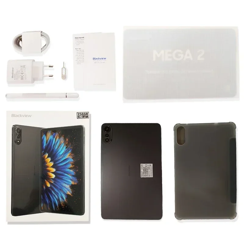 Blackview MEGA 2 Tablets 12 inch 2K Display  Android 15 Widevine L1 36GB(12+24) 256GB 9000mAh 16MP AI Camera Pad PC 6