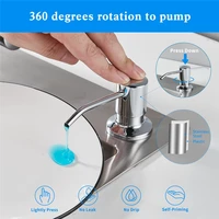 เครื่องจ่ายสบู่เหลวของเหลวที่ซิงค์ในครัวพร้อมปั๊มพลาสติกท่ออ่อนแบบยาวเครื่องมือที่มีประโยชน์ 6