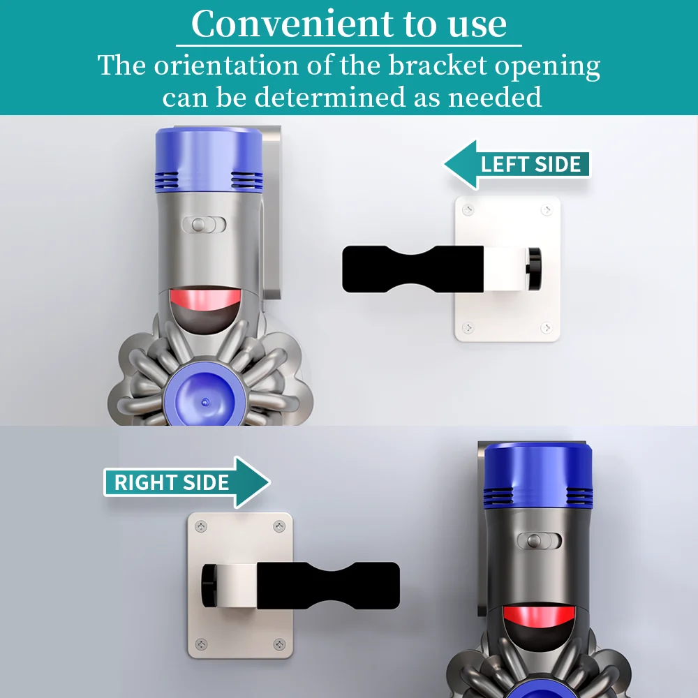 Adjustable Universal Vacuum Cleaner Wall Mount Stand with Strong-Bearing Support