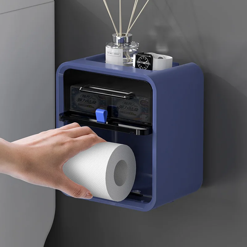 Surface-Mounted Toilet Tissue Dispenser & Utility Shelf