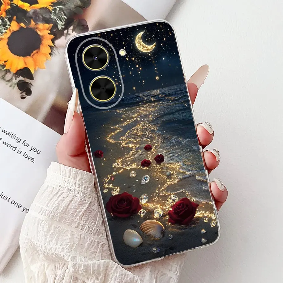Lovely Cat Lemon Dragon Soft Clear Silicone Protective Case