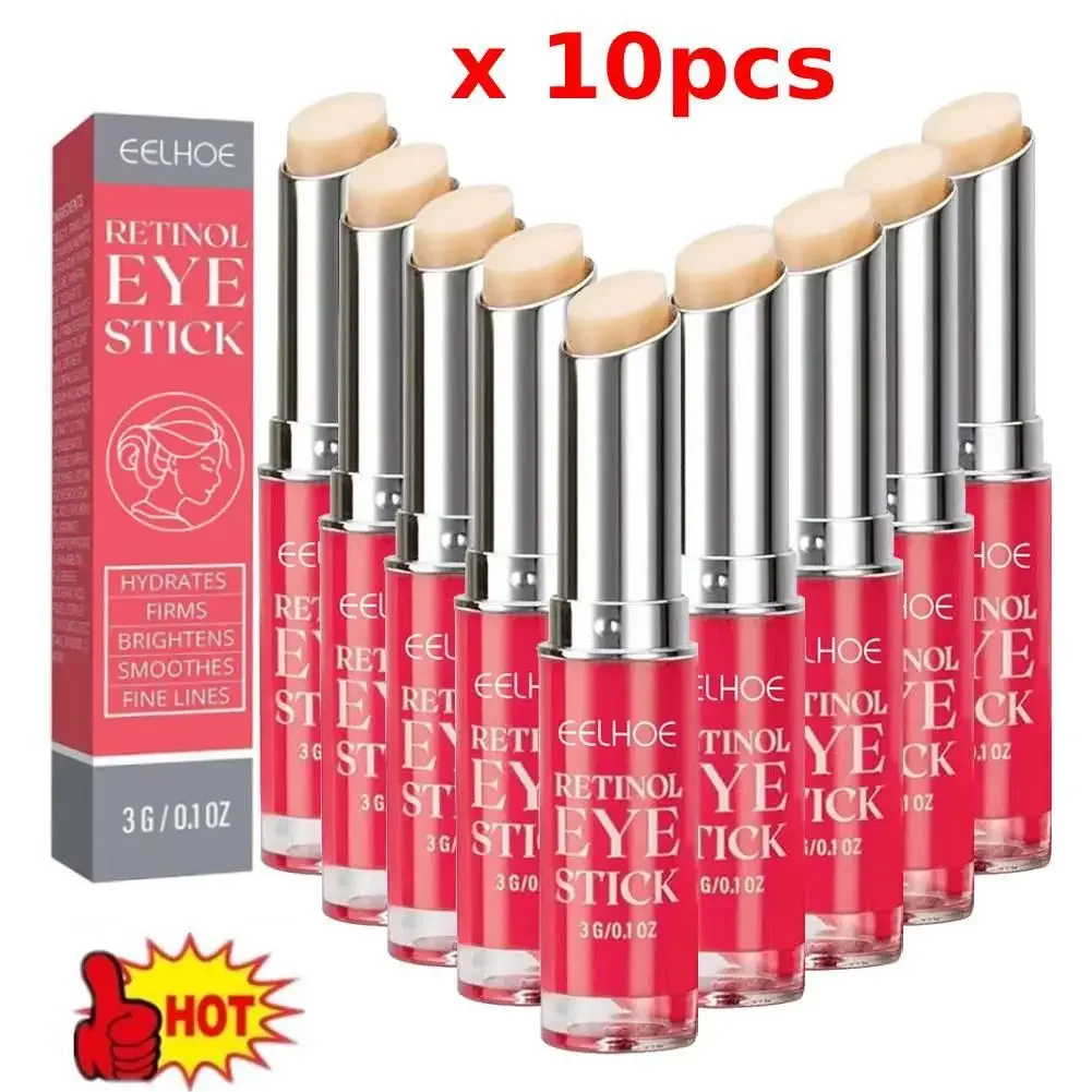 10pcs Retinol Anti-Wrinkle Eye Cream Remove Eye Bags Dark Circles Anti Aging Lifting Firming Moisturizing Brighten Skin Care