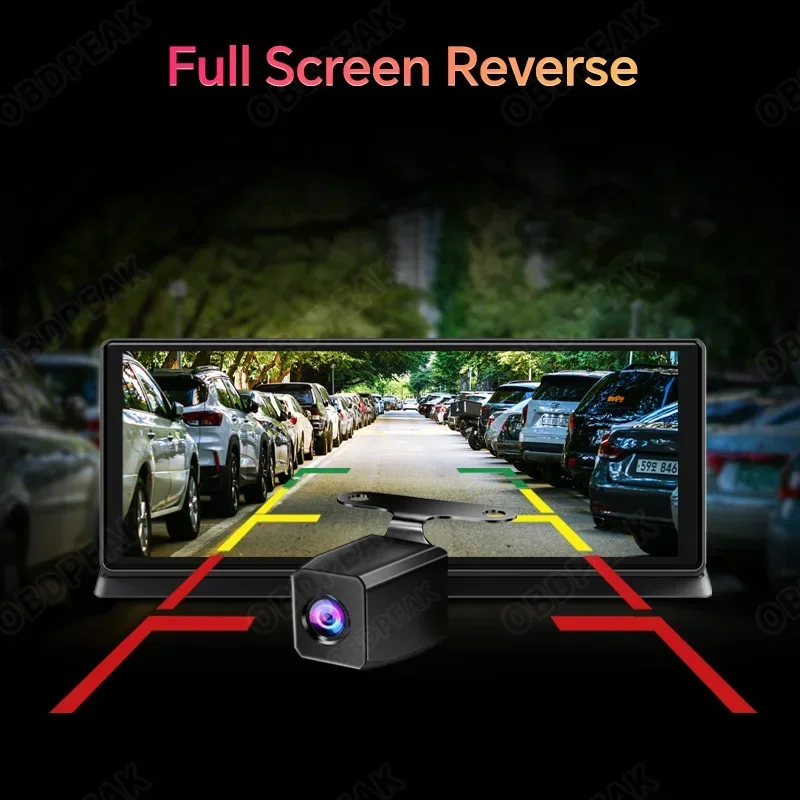 11.3 Dash Cam 4K 2 Systems Car Mirror Video Player Carplay Android Auto Car Monitor Multimedia GPS Rearview Camera Dashboard