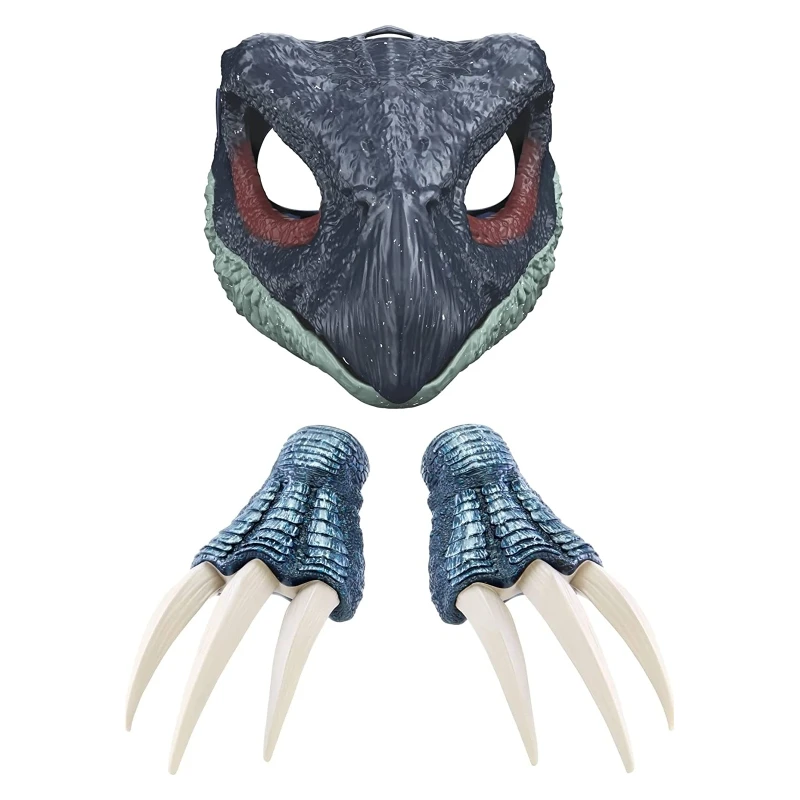 Velociraptor Dino Maske Mit Beweglichem Kiefer - Realistische Latex Maske