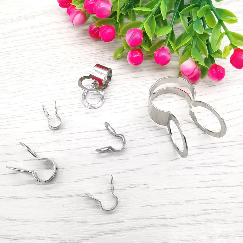 50 Stück, kein Verblassen, Edelstahl-Kugelkettenverbinder, Doppelring-Verbindung, Schlaufenverbindung für Armbänder, Halsketten, DIY-Schmuckherstellung – Detail 4