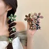 Pearl Flower Bubble Braid Phone Line Hairband Head Rope Female 2024 New High end Ins Straight Braid Artifact