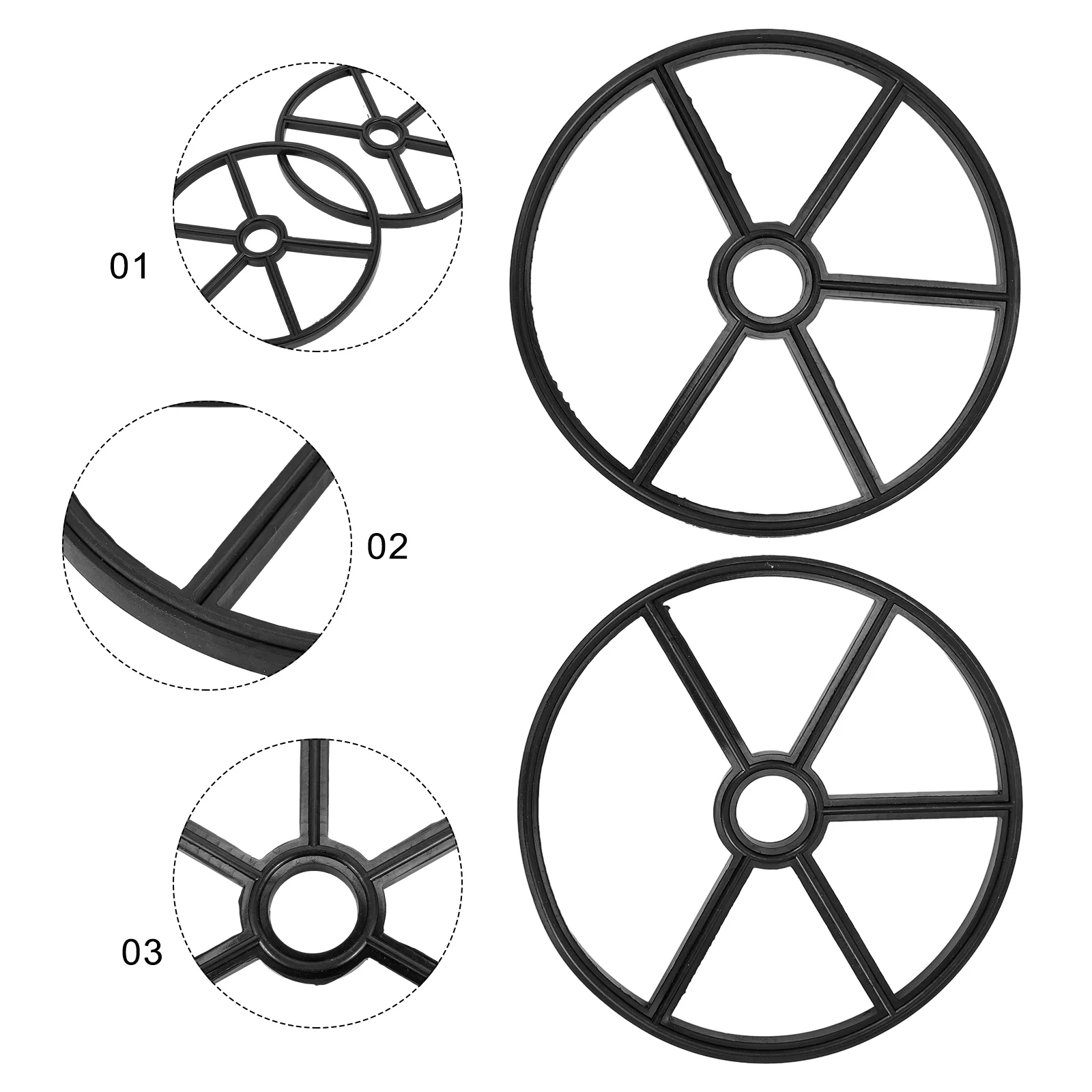 

Outdoor Gasket Accessories 2 Pcs Fits Multiport O-Ring Gasket Replacement Sand Filter Valves Brand New