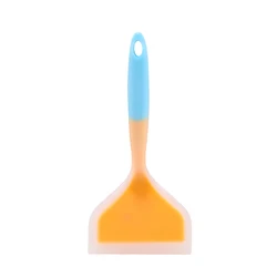 Food Grade Silicone Non-Stick Frying Spatula (Blue yellow)