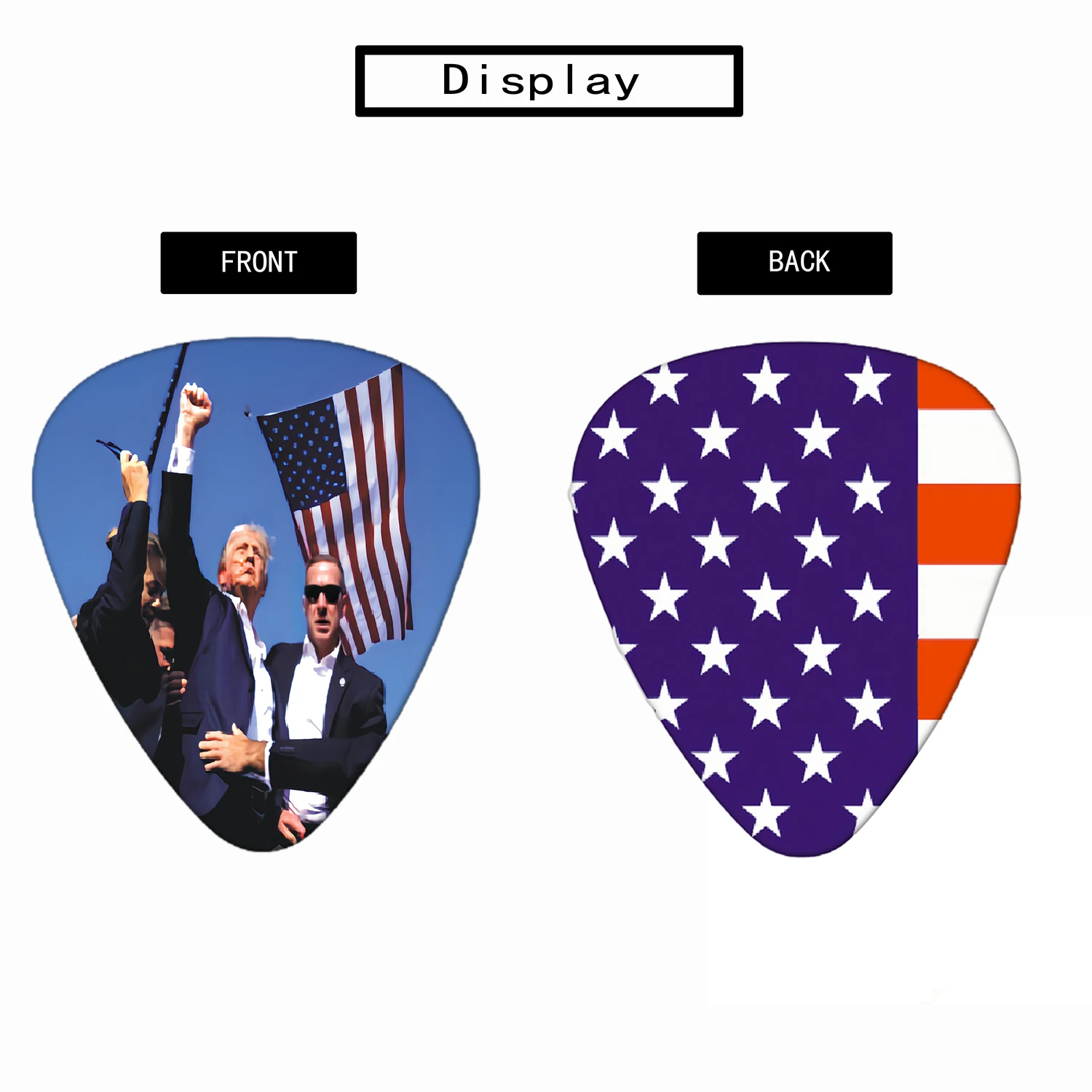 6 Pcs Original Sound Guitar Picks Double-Sided Printed Ukulele Guitar Finger Shrapnel Keychain Holster Gift For Music Lovers guitar picks