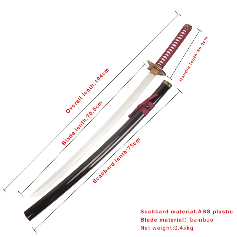 Anime Katana Comic Character Weapons Props Cosplay Sword